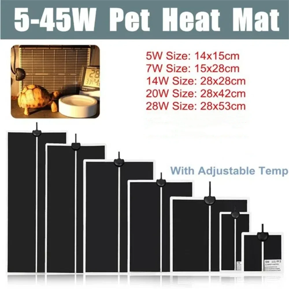 5-28W Seedling Heat Mat Anti-cold Plant Seed Germination Propagation Warm Pad Plant Flower Vegetable Temperature Controller