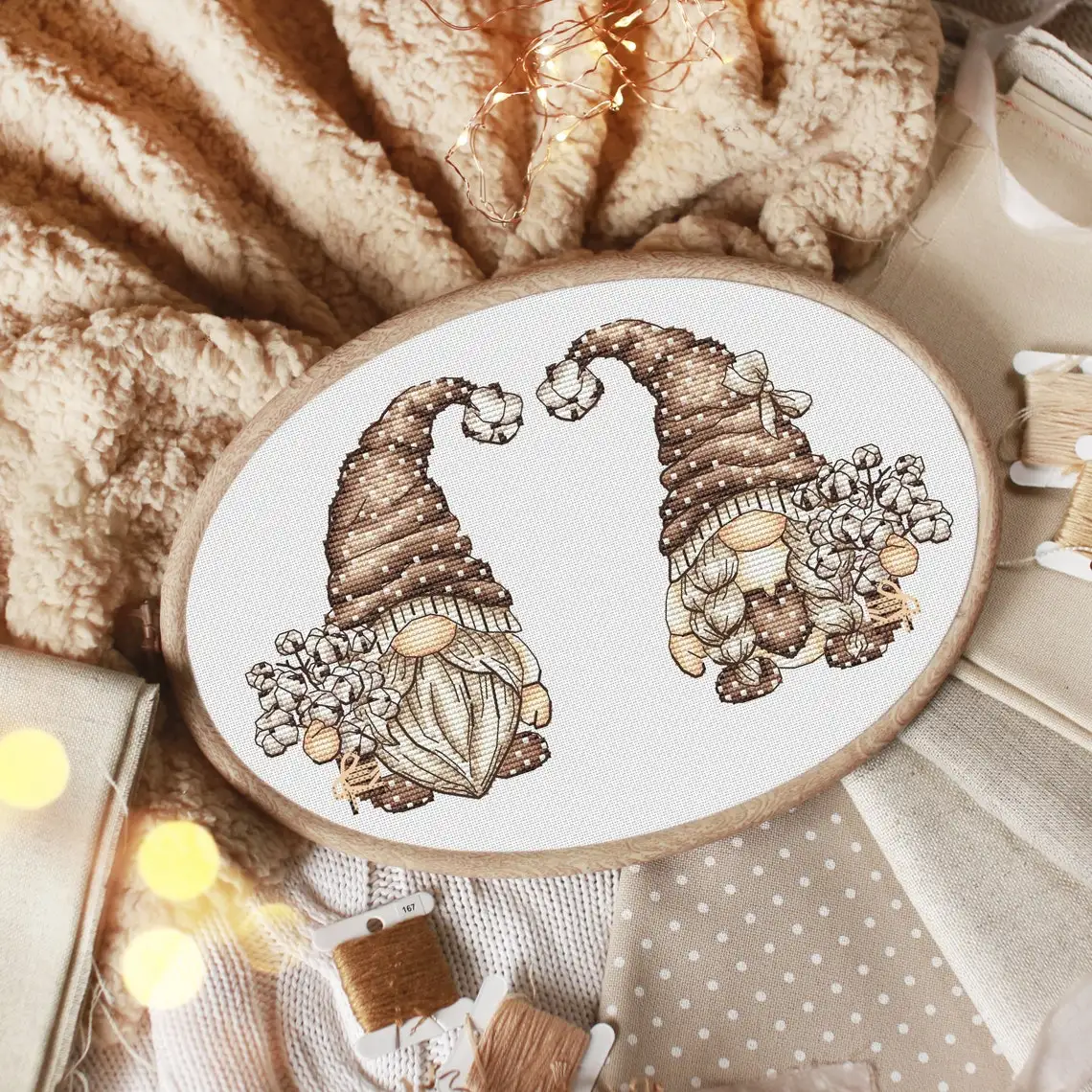 Baumwoll-Zwerg-Kreuzstich-Kits, Stickhandarbeit-Sets, chinesischer Kreuz stich, 34-24, 16 Karat, 14 Karat, 18 Karat, DIY
