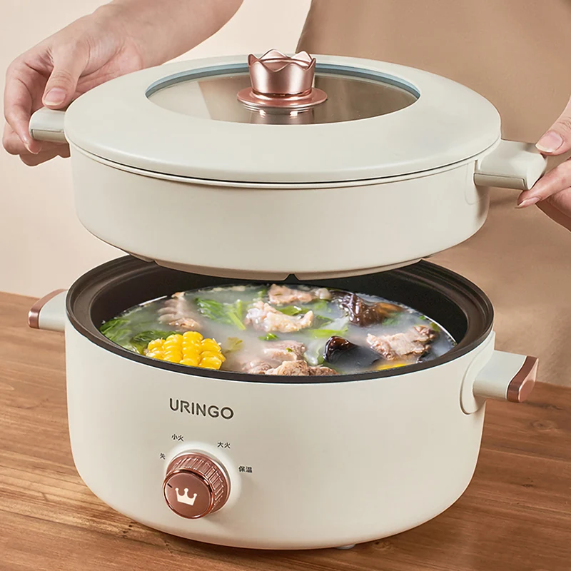 Electric Cooking Pot Household Multifunctional Small Student Integrated Pot Cooking Non Stick