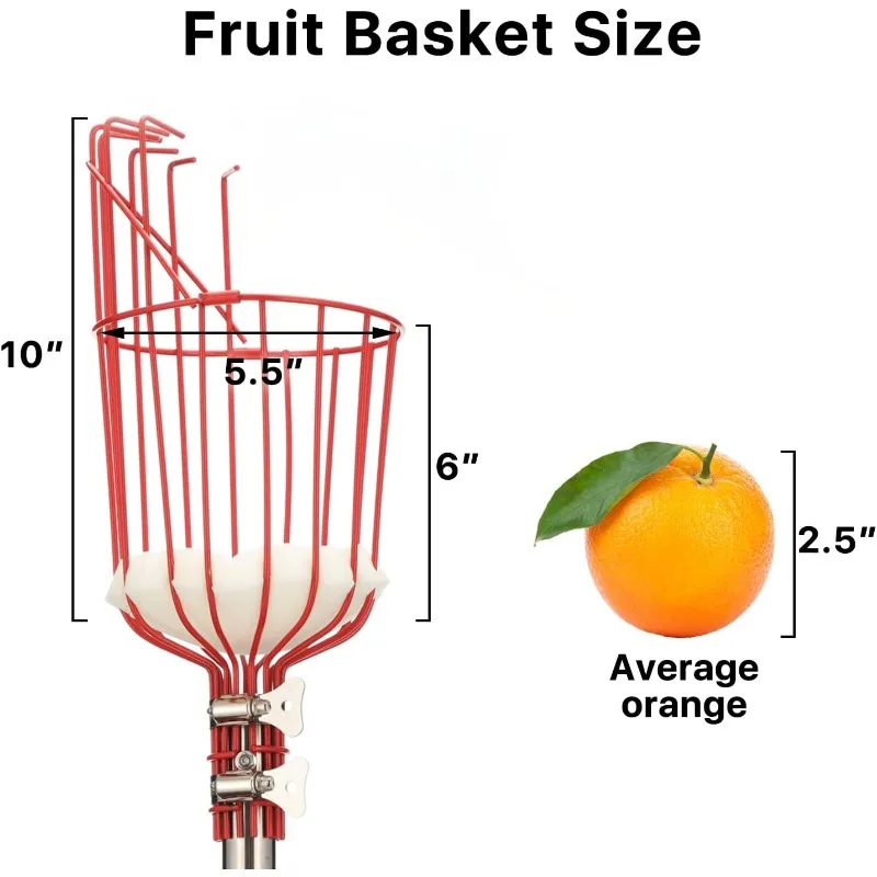 13FT Fruit Picker Pole with Basket 3