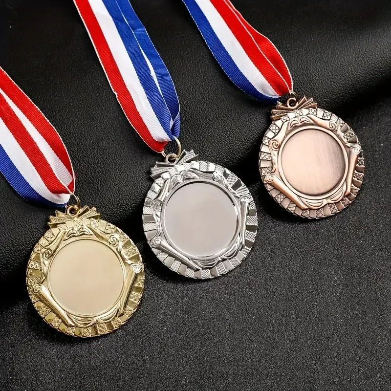 65MM Gold Silver Bronze Metal Award Medals Game Medals Sports Competition Winner Medals Souvenir for Sport Company Anniversaries