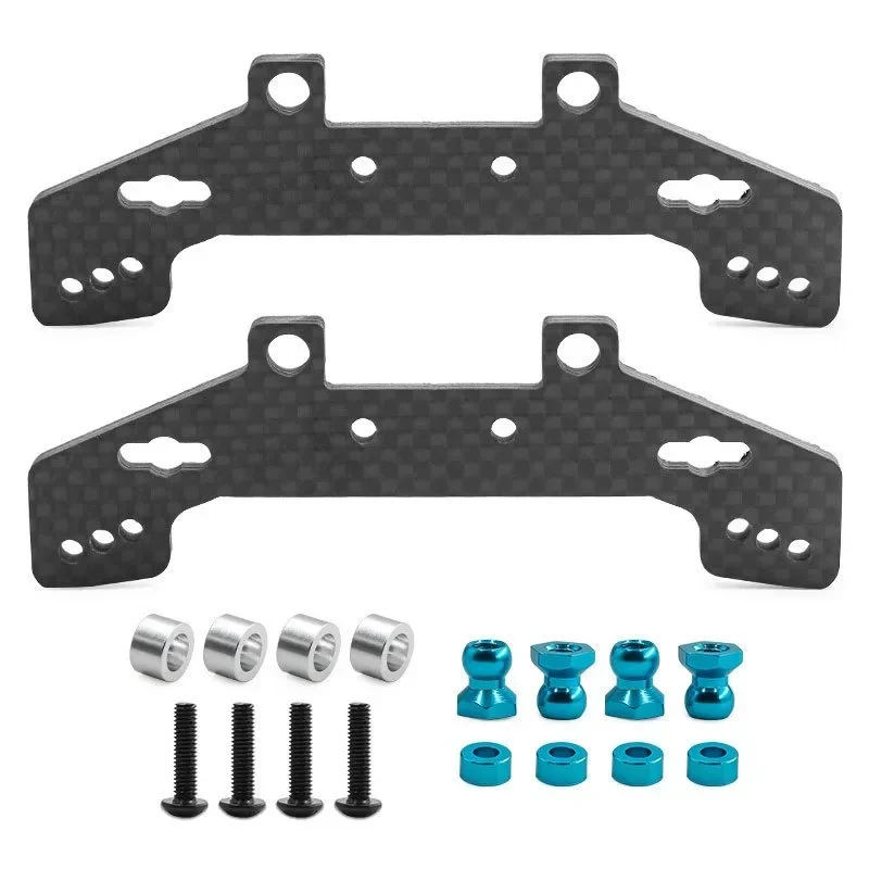 Aggiornamento auto RC in fibra di carbonio secondo piano per Tamiya