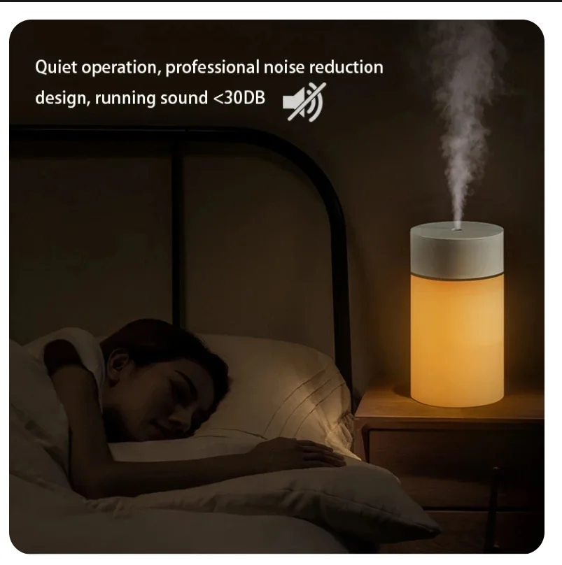 Mini Home Humidifier USB Ultrasonic Aromatherapy Air Humidifier with Romantic Light for Bedroom or Car 260ML
