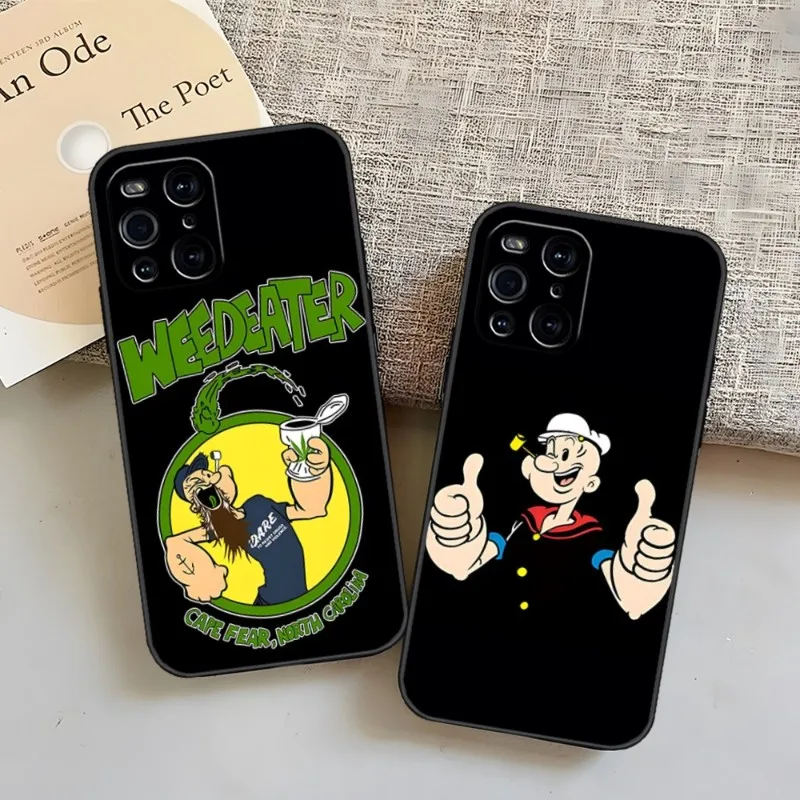 Custodia Per Telefono Con Spinaci Popeye Per Oppo Find X3 Neo X5 A55 A57 Reno 8 6 Pro 7 A16 A74 K9 K9S A92 A93 A54 A94 Cover Posteriore