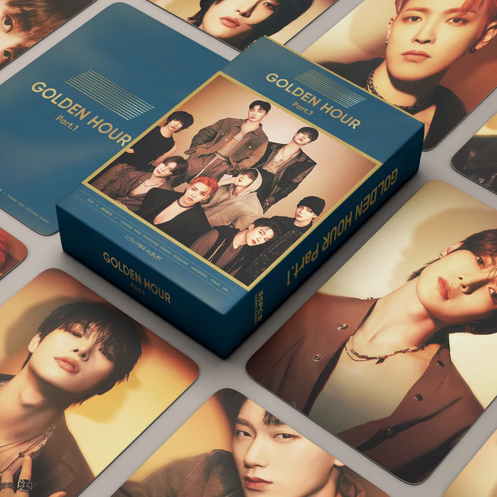 Lomo Cards 54pcs/set Kpop ATEEZ BEYOND HD photocard for fans collection Gift K-pop ATEEZ Celebrate album Postcard
