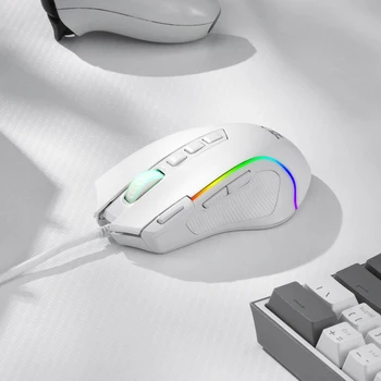 Redragon M612 Predator RGB Gaming Mouse 8000 DPI Wired Optical with 11 Programmable Buttons, White 2