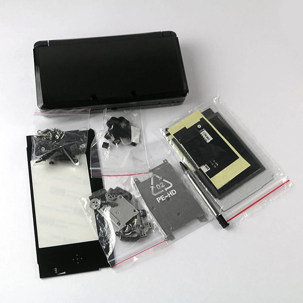 Habitação Completa Case Capa com Botões Tela Lente Adesivo Nintendo Antigo 3ds Game Console Cores - Image 4