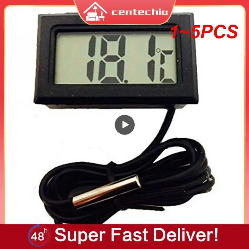 

1~5PCS Digital LCD Indoor Convenient Temperature Sensor Humidity Meter Thermometer Hygrometer Gauge Refrigerator Aquarium