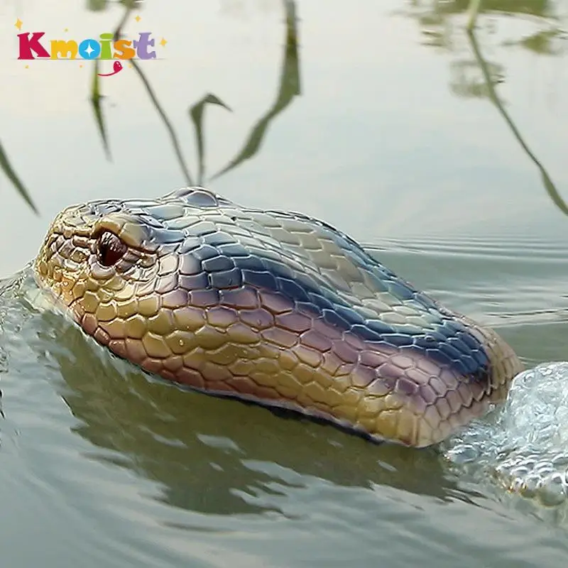 고속 레이싱 무선 조종 보트, 2 in 1 Rc 보트 장난감, 뱀 Rc 동물 충전식 배터리, 어린이용 선박 장난감 