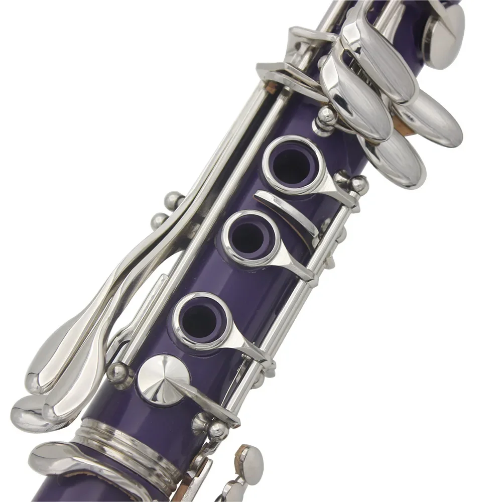 SLADE 17 Keys Clarinet Bb Clarinet 6 Rings Blackwinds Clarinetto Portable Bakelite With Parts Woodwind Instruments