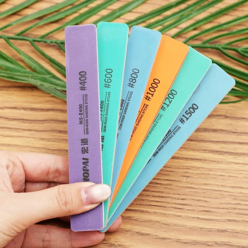 Sanding Sticks Set - Home Semi-Rigid Sandpaper for Wet & Dry Use, Ideal for DIY Model Polishing and Detailing