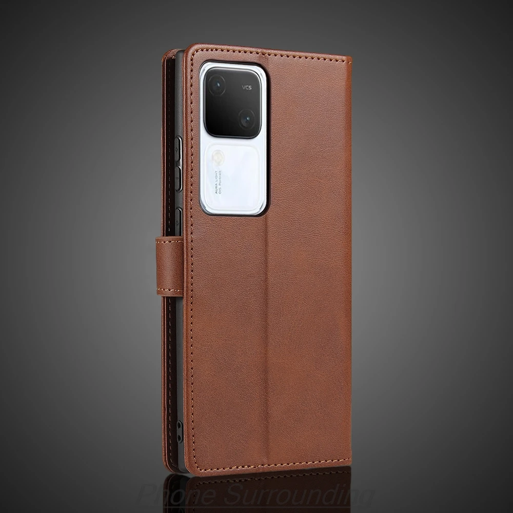 Luxurious Leather Wallet Flip Cover - Premium Protective Phone Bag and Holster