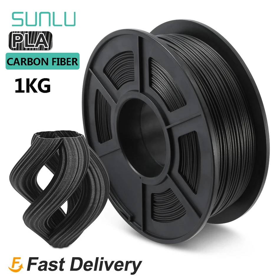 SUNLU PLA CarbonFiber 3D Filament 1.75MM 1KG High Strength High Modulus
