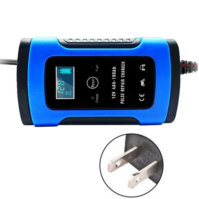 Battery Charger Digital LCD Display Full Automatic 12v Car Battery Charger Power Puls Repair Chargers Wet Dry Lead Acid