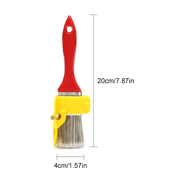 Edger Paint Brush Latex Paint Trimming Color Separator Clean Cut Painting Brush Wood Handle Tool