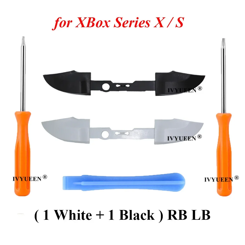 IVYUEEN 2 Sets RB LB Stoßstangen für Microsoft XBox Serie X S Controller Trigger Button Mittelhalter mit Schraubendreher-Werkzeug – Detail 7