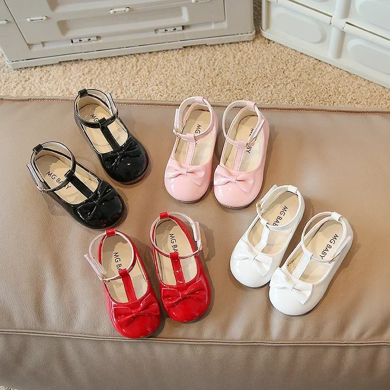 Girl Leather Shoes Spring New Korean Princess Shoe Fashion Simple Baby Shoes Soft Sole Baby Walking Shoe Kids Shoe Zapatos Niña 6