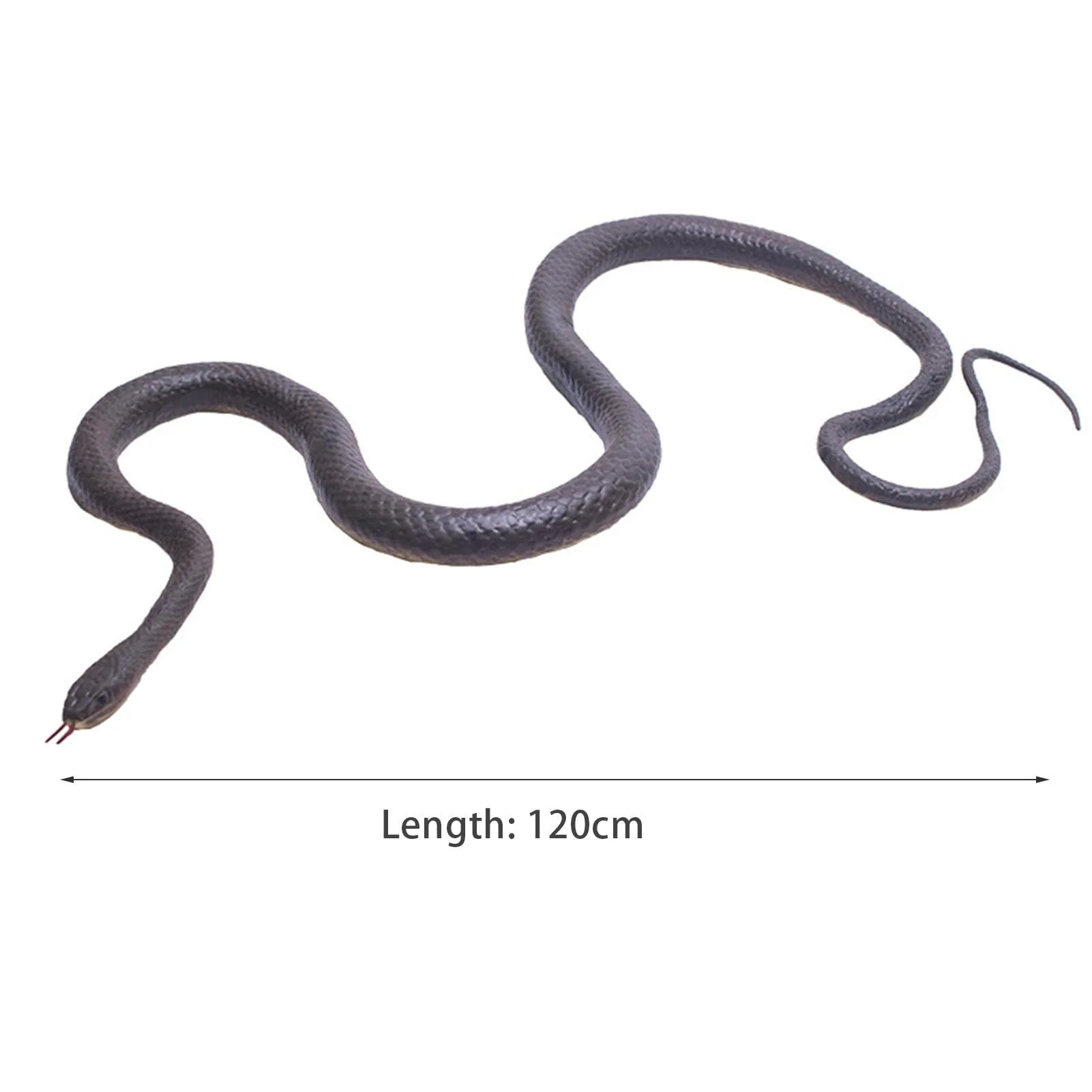가짜 뱀 고무 뱀 장난감, 정원용 뱀, 친구들을 놀려주는 장난감 모형 뱀