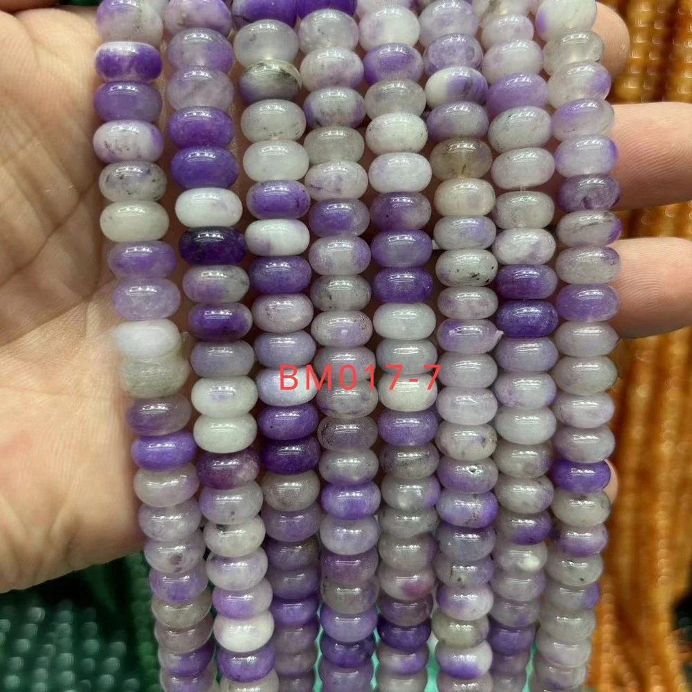 

6x10mm Charms Natural Jade Stone Beads for Jewelry Making DIY Necklace Accessories Crystal Spacer Beads Semi-finished Product