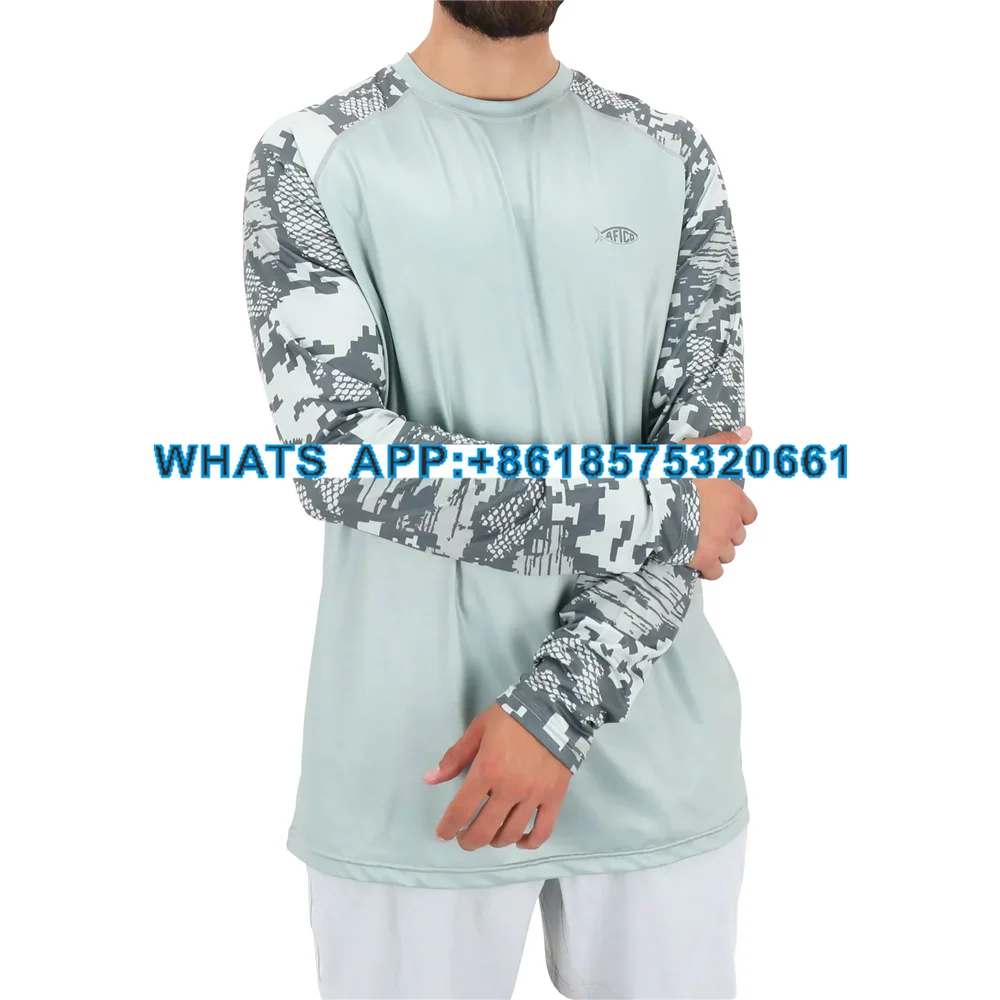 

Outdoor Athleisure T-Shirt Summer Men's Fishing Camping Activities Long Sleeve Breathable Sweatshirt Custom Logo Suit