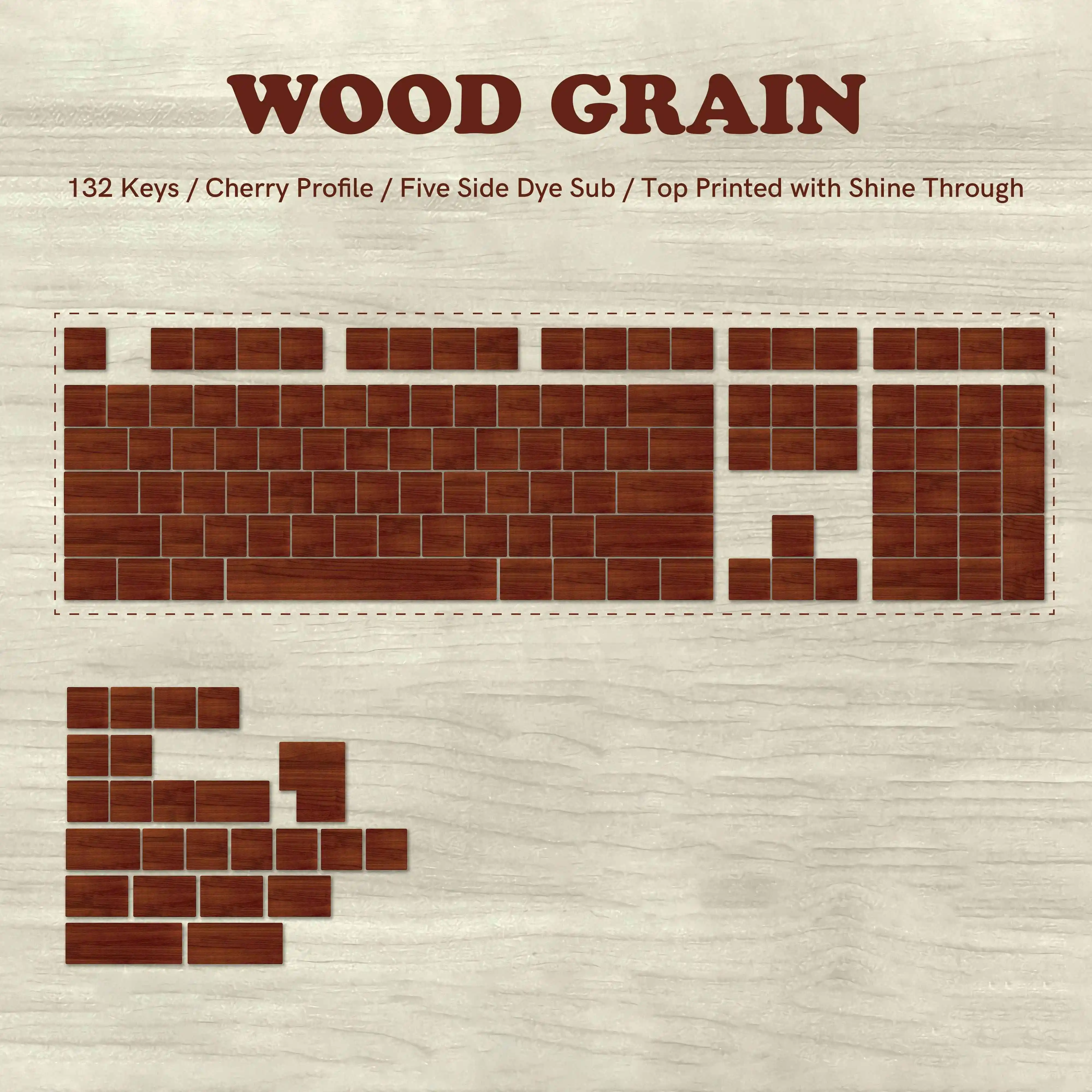 Top Print-RED WOOD