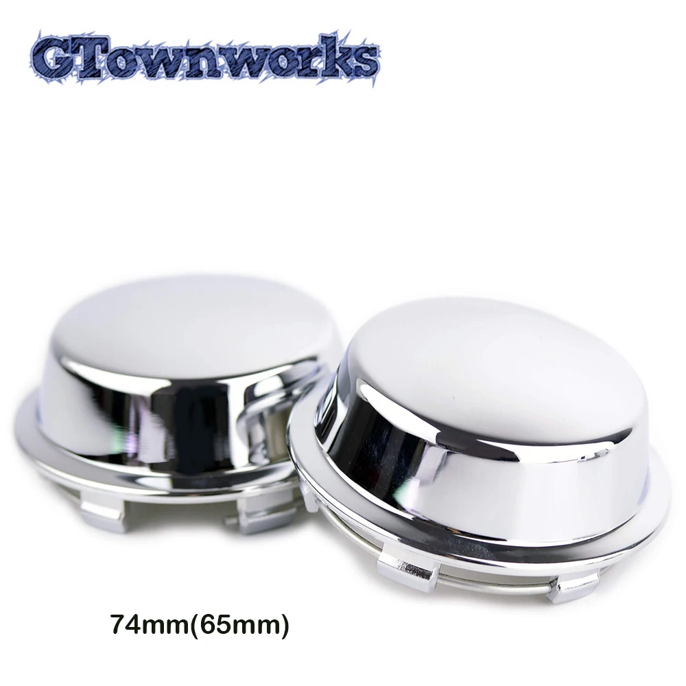 1pc 74mm 65mm Wheel Hub Center Cap Car Accessories For Rim Cover  Dome Styling  Refits Dust Hubcap Chrome