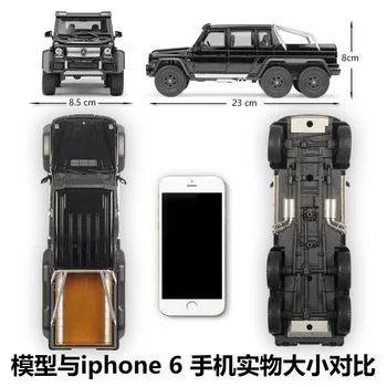 WELLY 1:24 Mercedes Benz G63 AMG 6X6 Simulation Alloy Car Model Adult Collection Crafts Decoration Collection Toys Tools Gifts