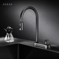 ASRAS 304 ก๊อกน้ําห้องครัวสแตนเลสมัลติฟังก์ชั่น 5-in-1 ร้อนและเย็น + น้ํากรองแฟชั่นก๊อกน้ําสีเทา 3