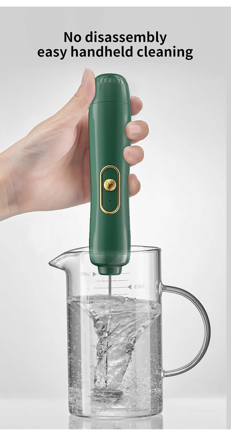 Description Picture 6 of item1PCS Handheld Electric Milk Frother Egg Beater Maker Kitchen Drink Foamer Mixer Coffee Creamer Whisk Frothy Stirring Tools