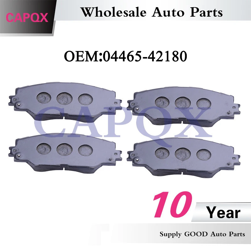 CAPQX Front Brake Pads 04465-42180 For HS250H ES300H ES350 Camry Matrix RAV4 Avalon 2005-2015