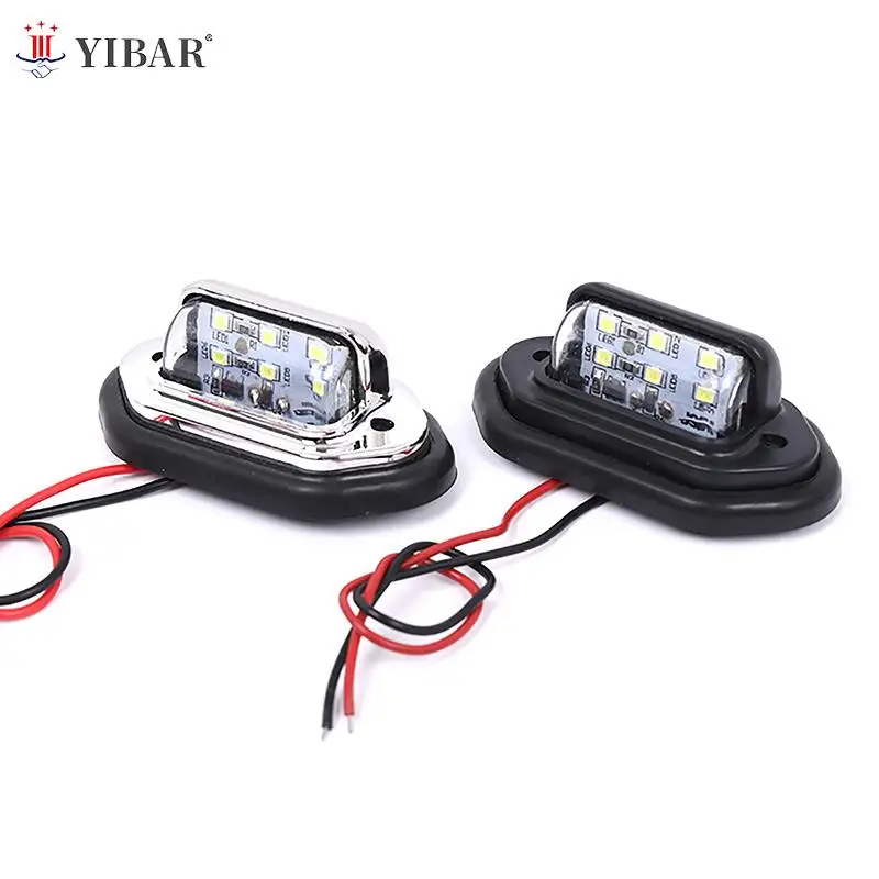 

Лампа для автомобиля, грузовика, автобуса, мотоцикла, грузовика, подсветка для безопасного вождения, лампа для автомобильного номерного знака, в, 2 шт.