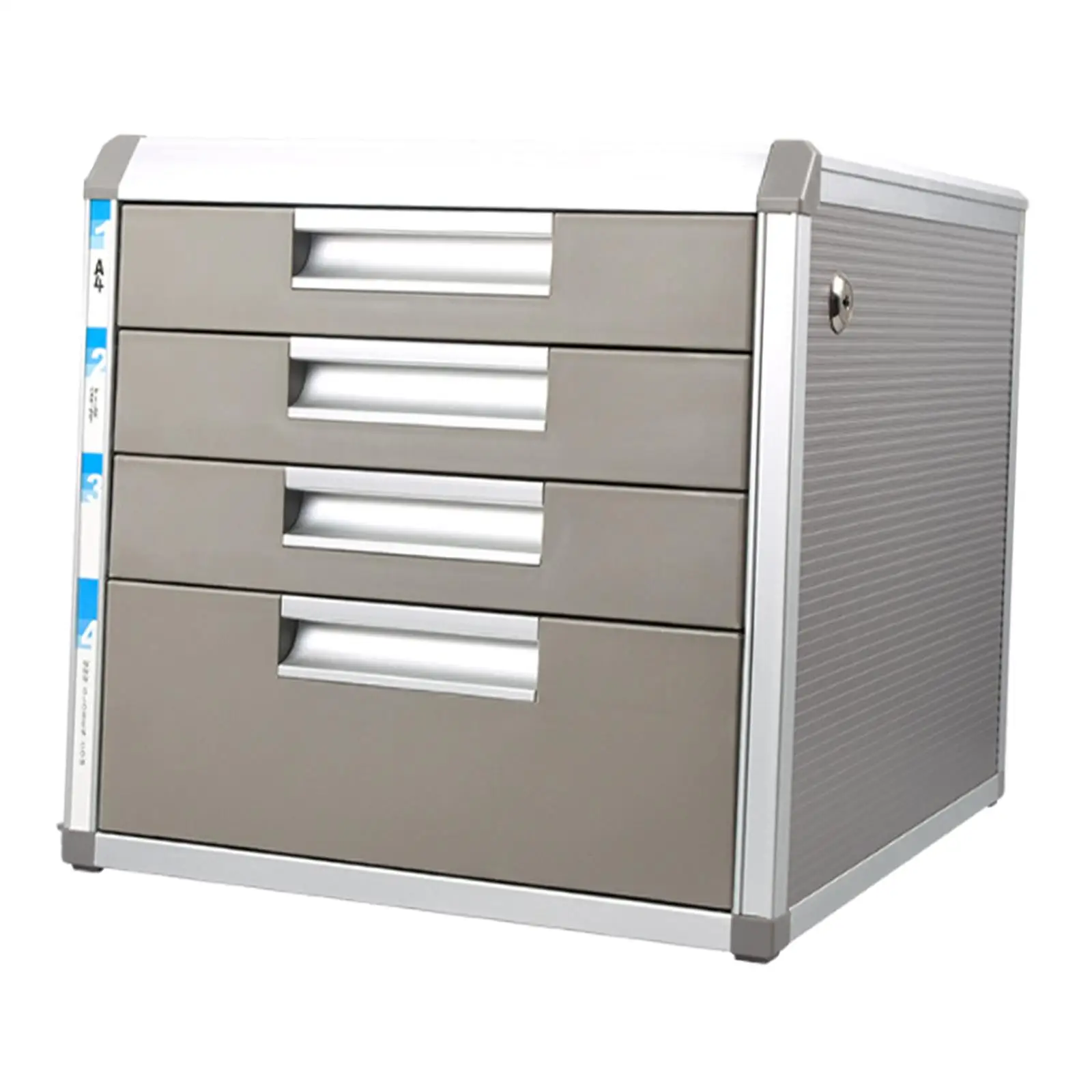 File Cabinet Filing Organizer Locking Desk Organizer with 4 Drawers for School Office Supply Home Study Working Accessories File Cabinet Filing Organizer Locking Desk Organizer with 4 Drawers for School Office Supply Home Study Working Accessories