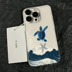 Summer Sea Turtle Clear Phone Case Cover - Galaxy Note20 Ultra (BA - T2600)