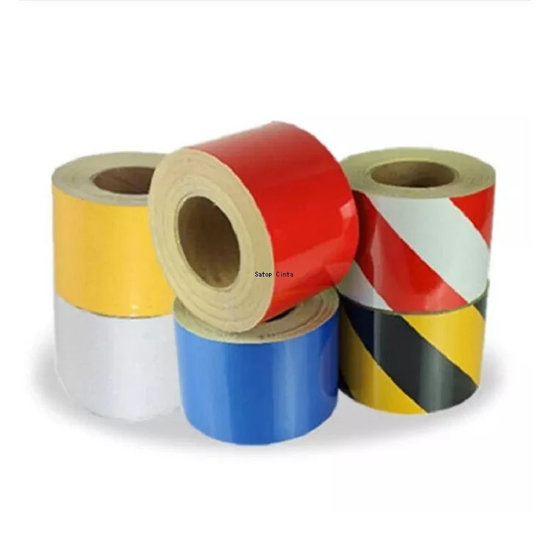 5cm/10cm/15cm/20cm*5m Red Reflective Tapes Glass Bead Plain Reflectors Waterproof Adhesive Stickers For Cars Truck Warning Signs
