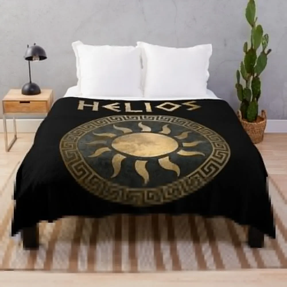 

Helios Greek God of the Sun Ancient Symbol Throw Blanket cosplay anime Soft Beds Dorm Room Essentials Sofas Blankets