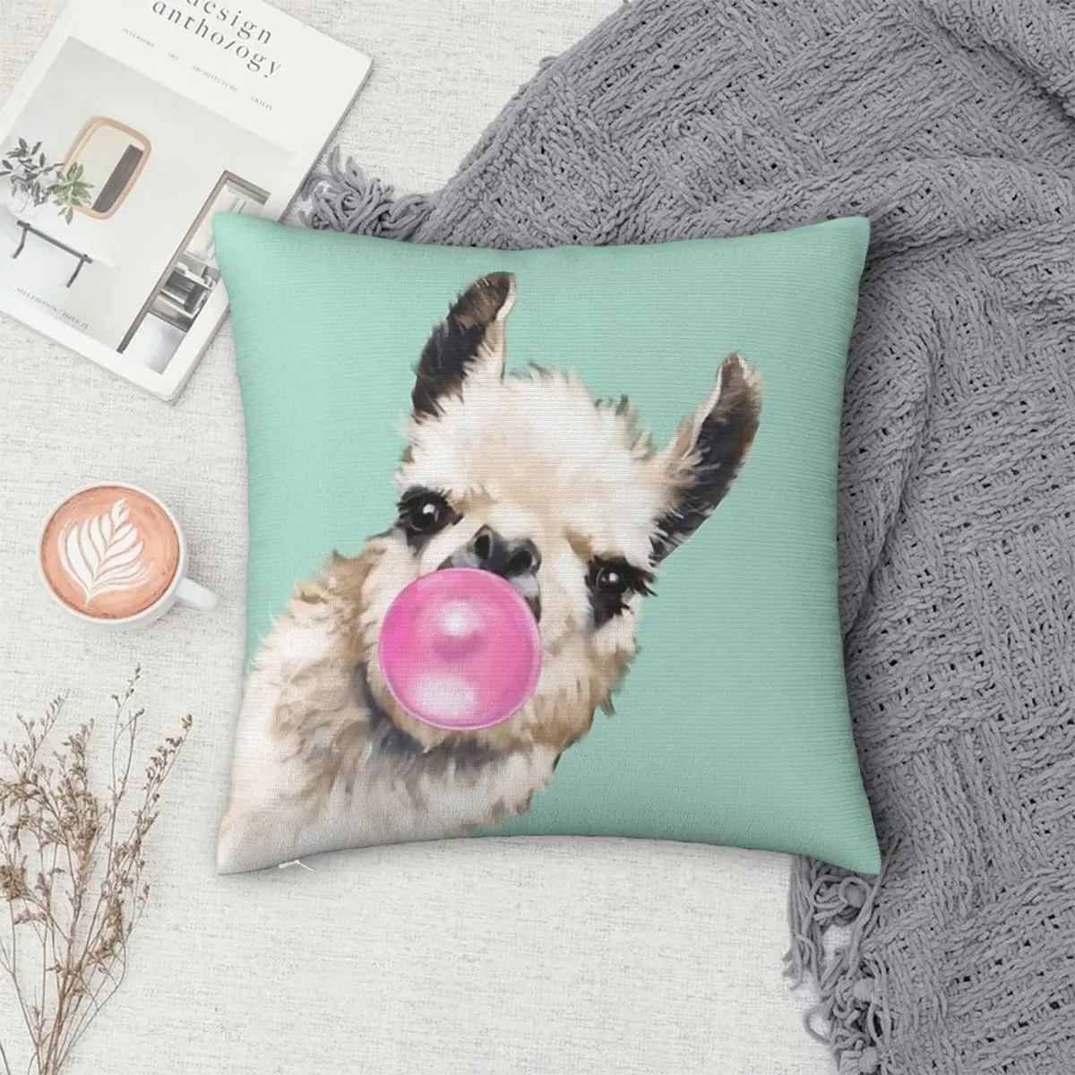 

Llama Alpaca Animal Pillowcase Polyester Pillows Cover Cushion Comfort Throw Pillow Sofa Decorative Cushions Used for Home Sofa