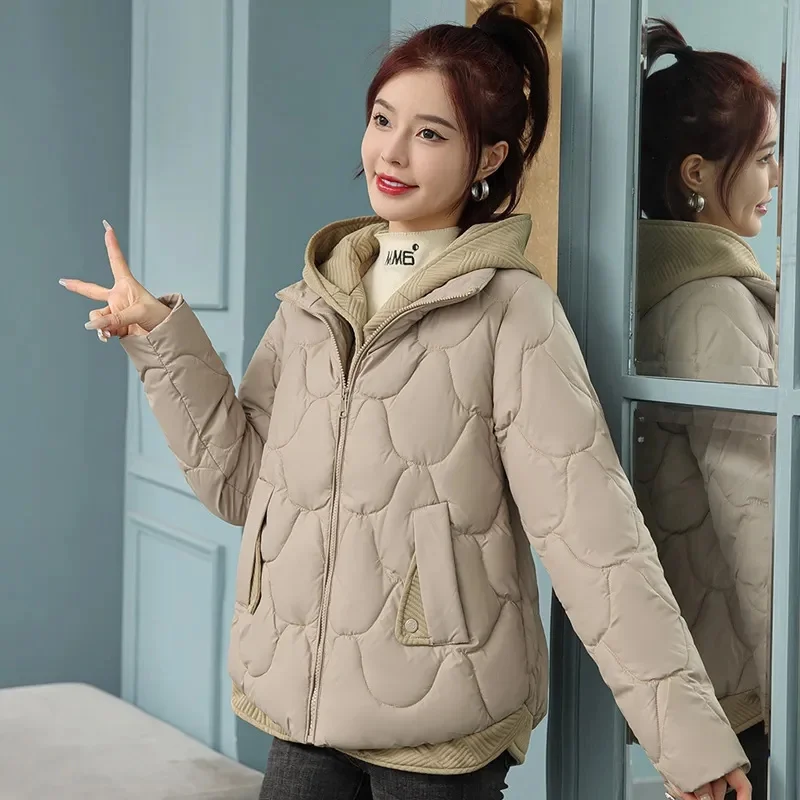 Winter Women Jacket Parkas Coat 2023 New Thick Warm Padded Coat Female Winter Outwear Loose Jacket Parkas Snow Wear Outwear 5