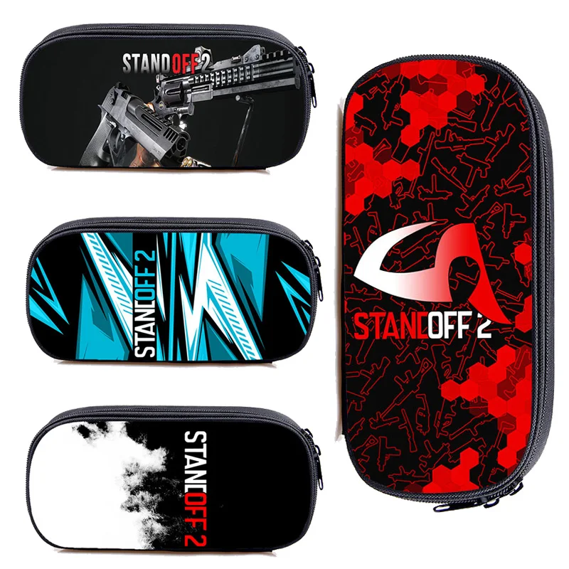 

Hip Hop 3D Shooting Game Standoff 2 Pencil Case Teenager Zipper Pen Case Stationery Storage Cosmetics Cartoon Anime Make Up Bags