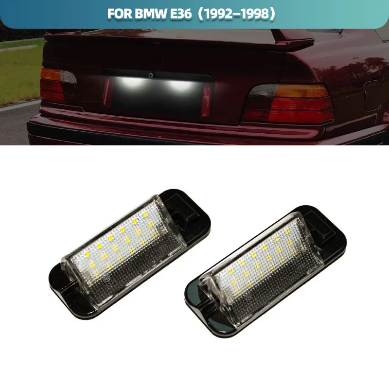 

2x Canbus White LED License Number Plate Light No Error For BMW 3 Series E36 M3 1992-1998