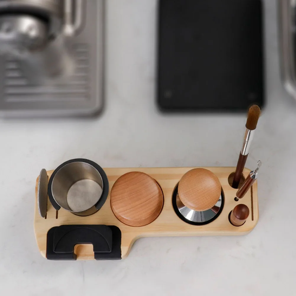 

Tamper Holder Coffee Tamper Holder 25x7.5x2.5cm 300g 5 In 1 Coffee Tool For Coffee Machines Excellent Service Life
