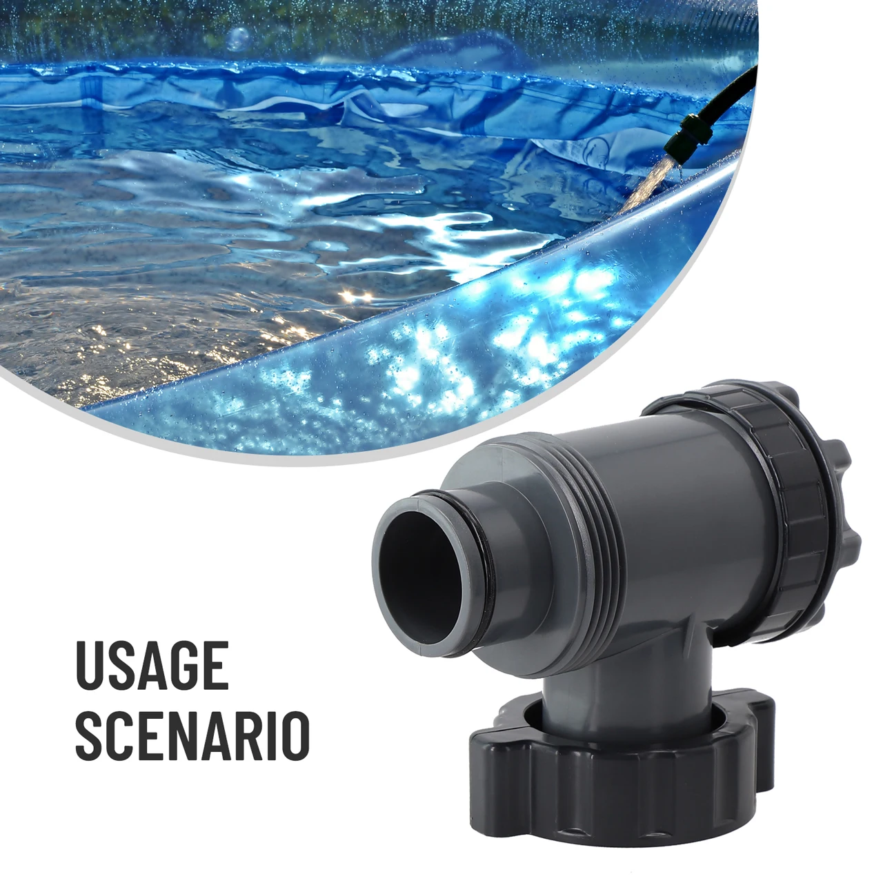 

Enhanced Plunger Valve Replacement For Swimming Pool Filter Pump Easy On/Off Operation Compatible With Above Ground Pools