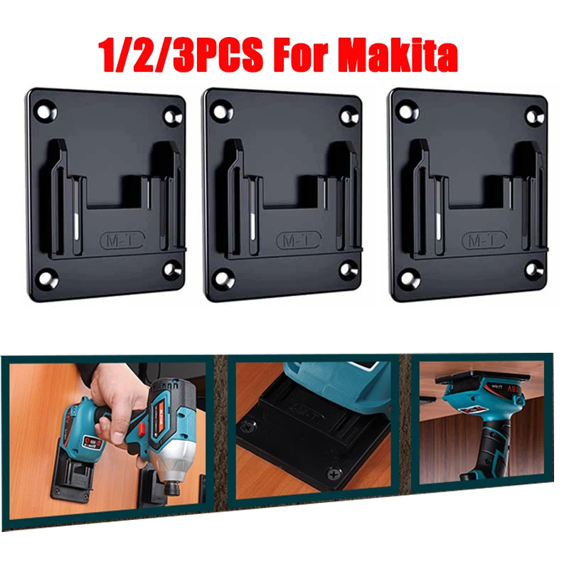 2pcs portautensili elettrico supporto Rack di stoccaggio per Maka Dewalt Milwaukee montaggio a parete staffa per macchine utensili disposivo di fissaggio Base  1420