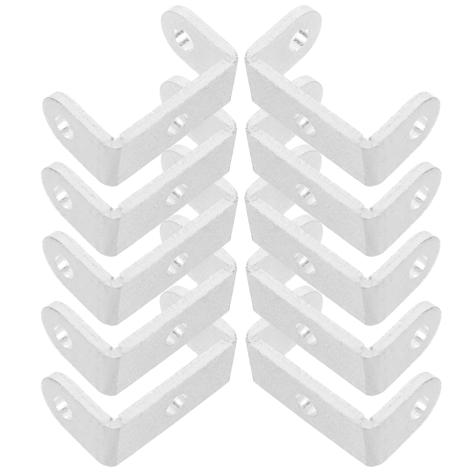 

10 Pcs Accessories U-bracket Security Bar Holder Door Barricade Brackets Aluminum Alloy Heavy Duty