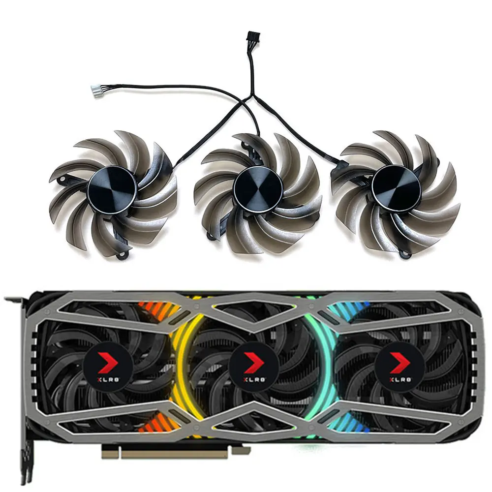 Th8015S2H-Pcc01 Ventola Pny Rtx 3070, 3080 Xlr8, Per Ventola Di Raffreddamento Della Scheda Video Pny Rtx 3090, 3080Ti, 3080, 3070Ti, 3070 Revel Epic-