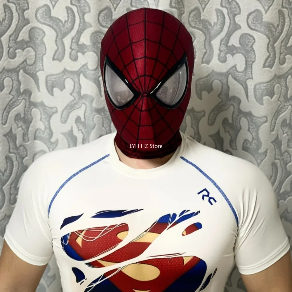 スパイダーマンマスク フェイスシェル付き 1:1 3D 手作り