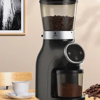Coffee Grinder 1PC Cone Wheel Smart Batch LCD Digital Display Flavouring Chinese Herbal Italian Coffee Grinder Home Commercial 1