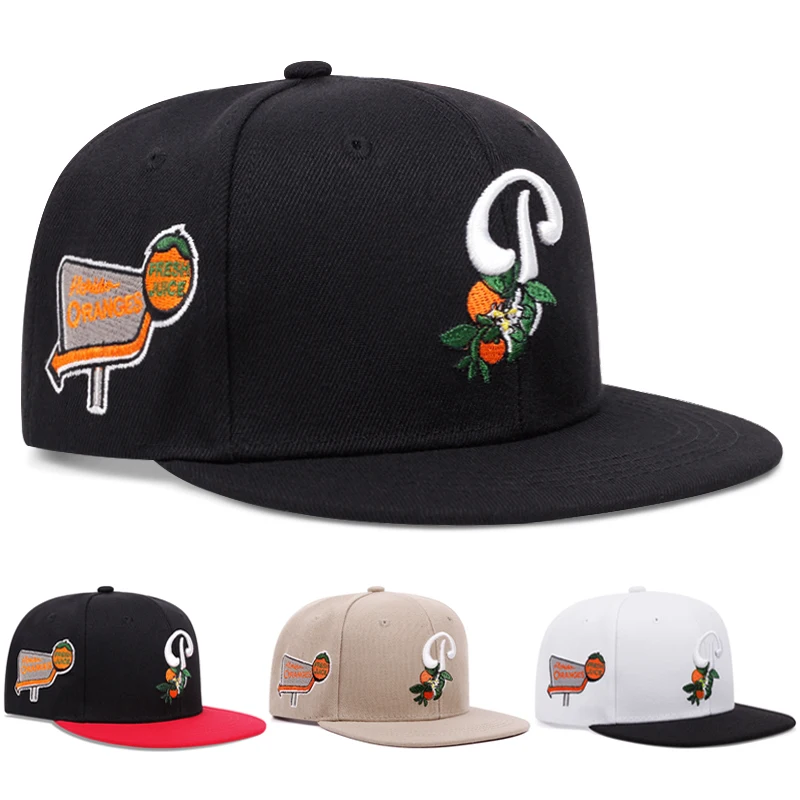 2025CreativeNewFlatEdgeHatPLeafFruitEmbroideryOutdoorLeisureSunshadeHatBaseballHatStreetPersonalizedHipHopHat-AliExpress200000297