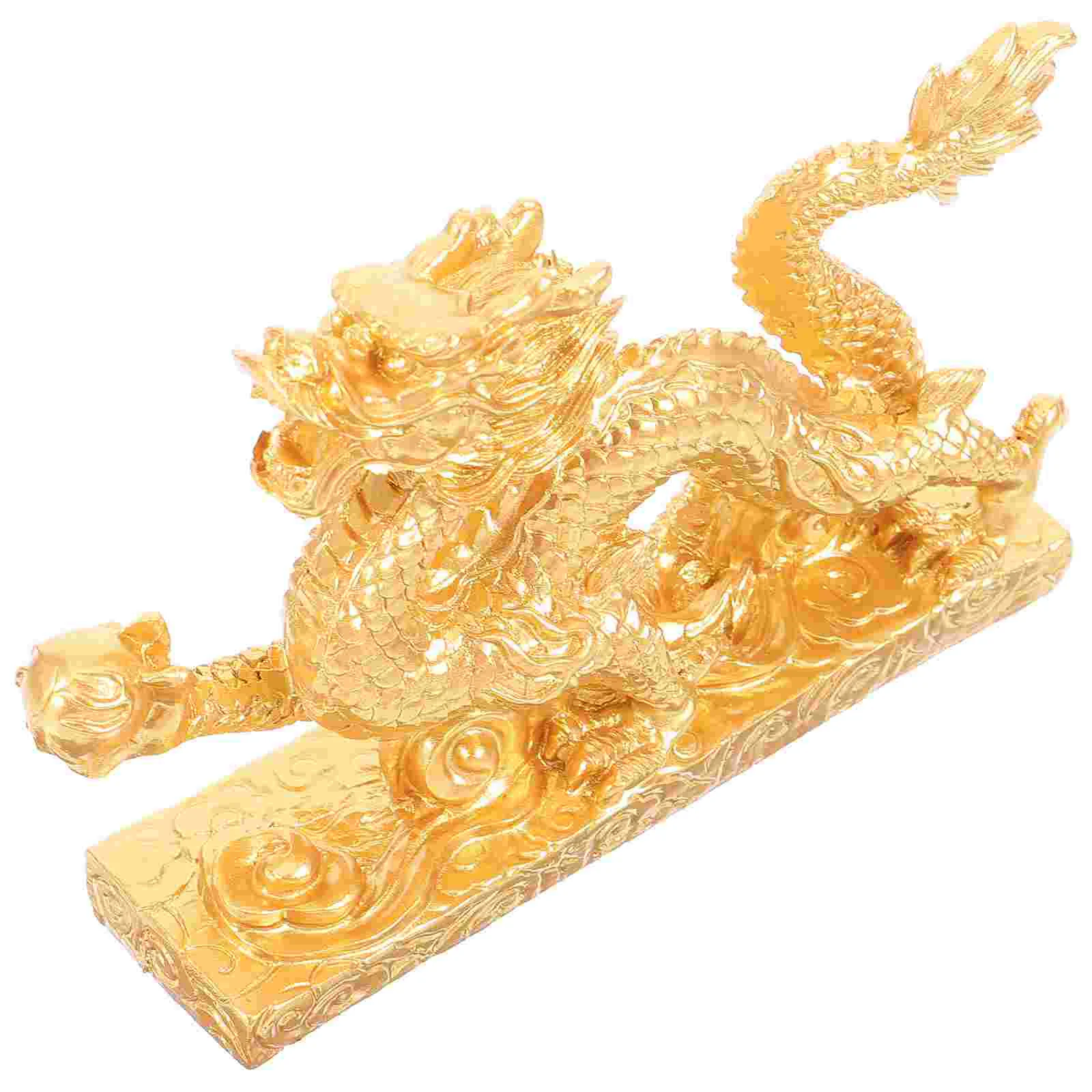 

Desk Dragon Statue Wealth Prosperity Ornament Chinese Auspicious Dragon Figurine Office Home Attract Wealth Good Luck Gifts