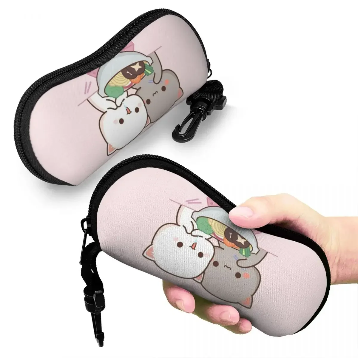 Peach And Goma Eating Salad Glasses Case Fashion Shell Eyeglasses Case Sunglasses Box
