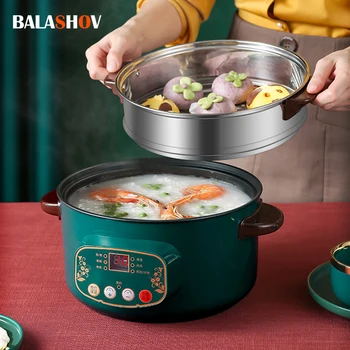 스테인레스 스틸 전기 밥솥, 계란 국수 롤 냄비, 뜨거운 냄비, 음식 워머, 계란 냄비 요리, 멀티 쿠커, 포이 주방